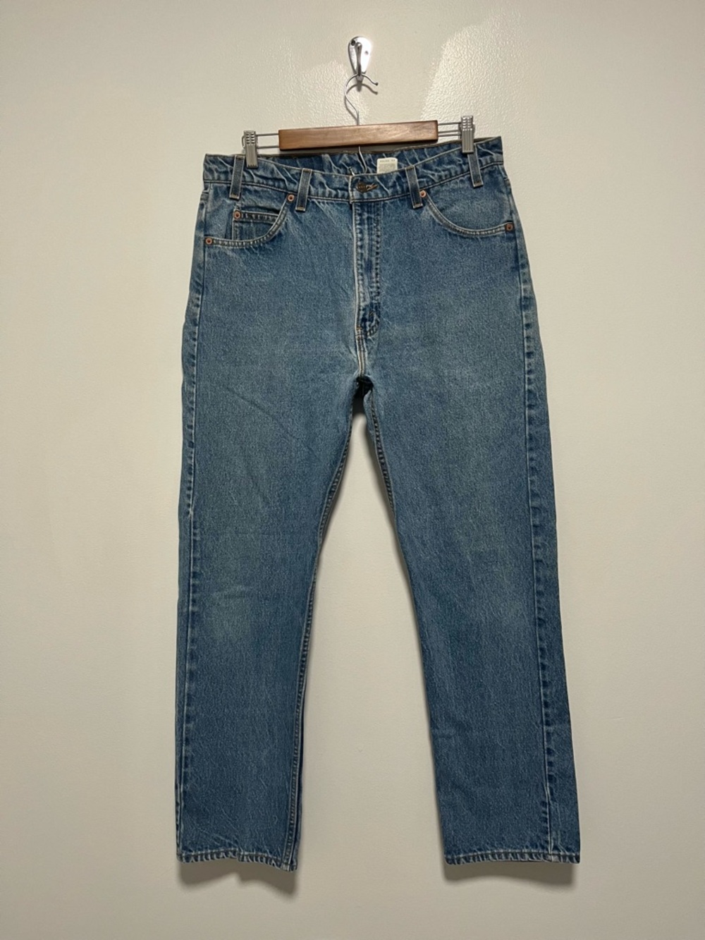 Vintage Levi’s 505 Made In USA Regular Fit Straight Leg 36 X 32 Orange Tab Y2K
